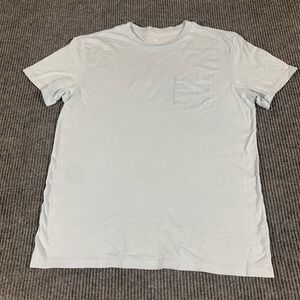 Southern Pointe T Shirt Mens S Blue Pocket Tee‎ Back Hit Cotton Tropical Loose